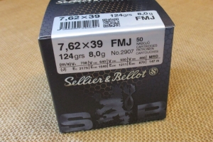 Sellier Bellot 7,62x39 8g FMJ 50 kpl