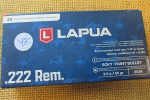 Lapua 222Rem 3,6g Soft Point