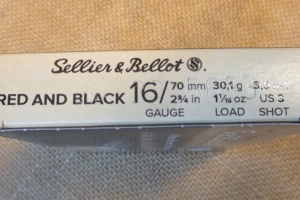 Sellier&Bellot 16/70 30,1g lyijy, 3mm, 3,5mm ja 4,5mm 10 kpl