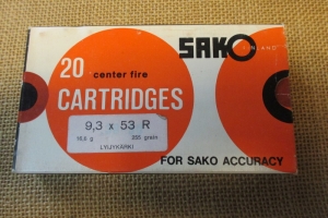 Sako 9,3x53R 16,6g Lyijykärki 20 kpl